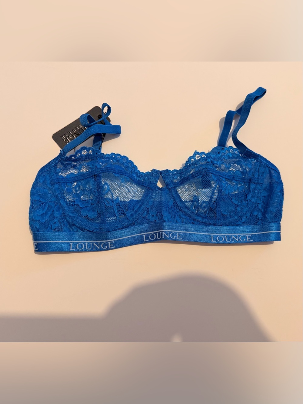 Lounge Blossom Balcony Bra 30B BNWT Cobalt Blue